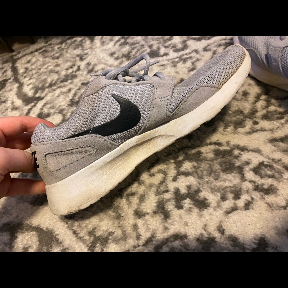 Womens Nike grey fabric sneakers. Size 8.5.